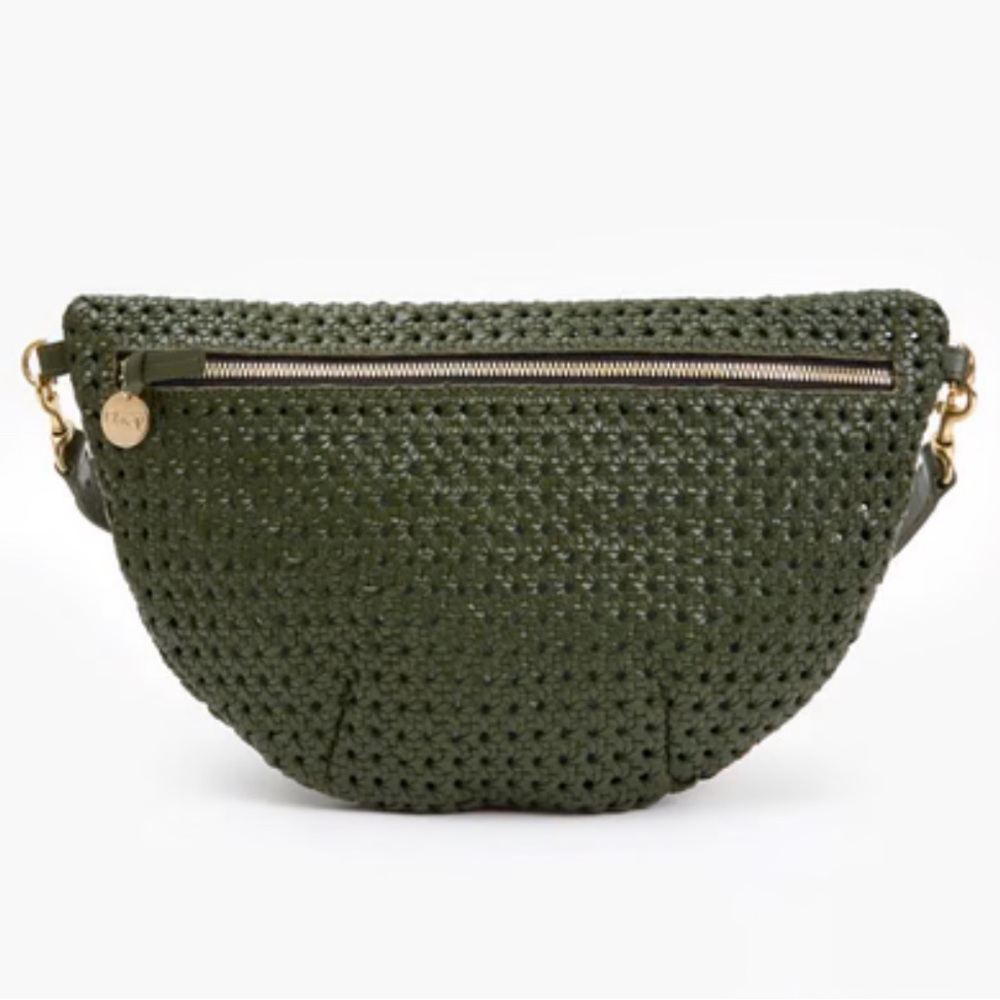 Clare V. Grande Fanny, Green Rattan